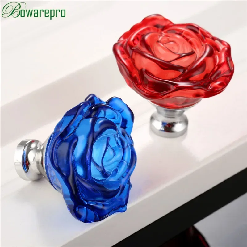 Furniture Hardware Bolts - Bowarepro-manija de cristal rosa de 50MM,