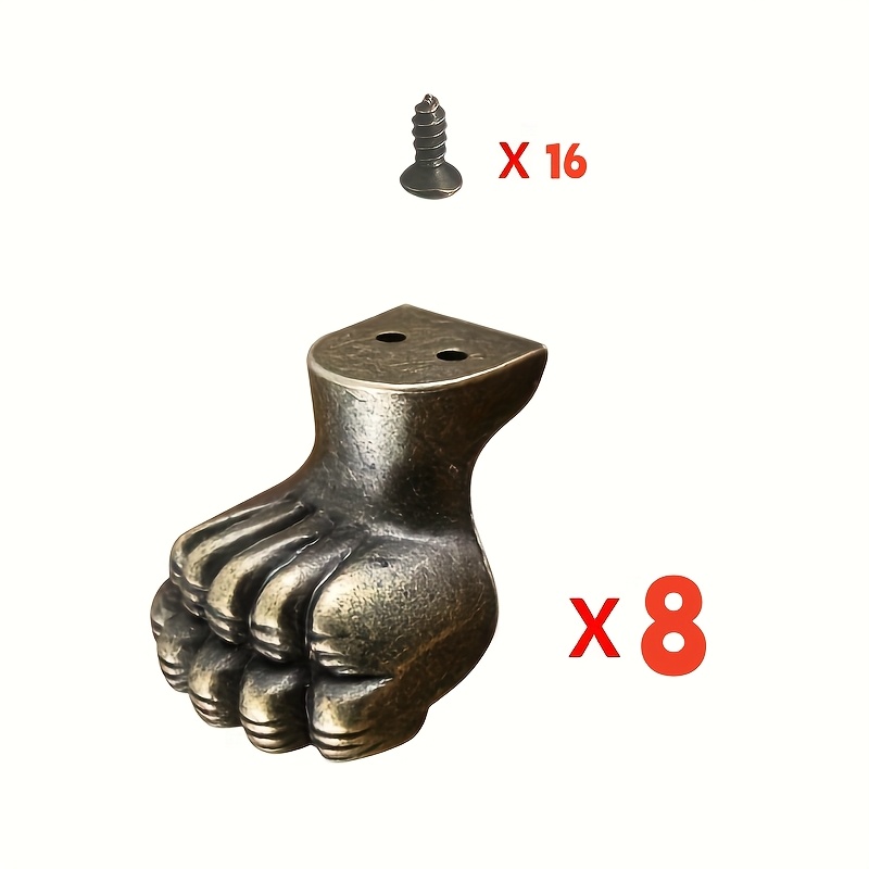 Furniture Hardware Brass - 8 piezas de herrajes decorativos de