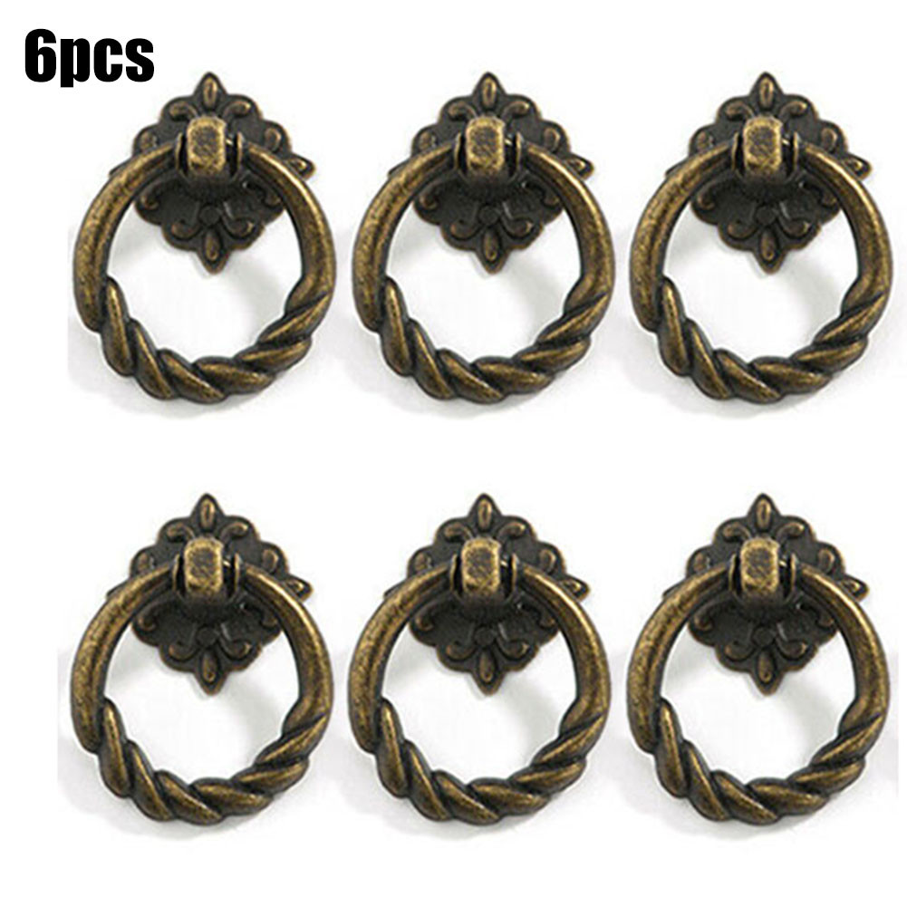 Perillas de armario de 6 pieza - Vintage Furniture Hardware Pulls reseña y precio