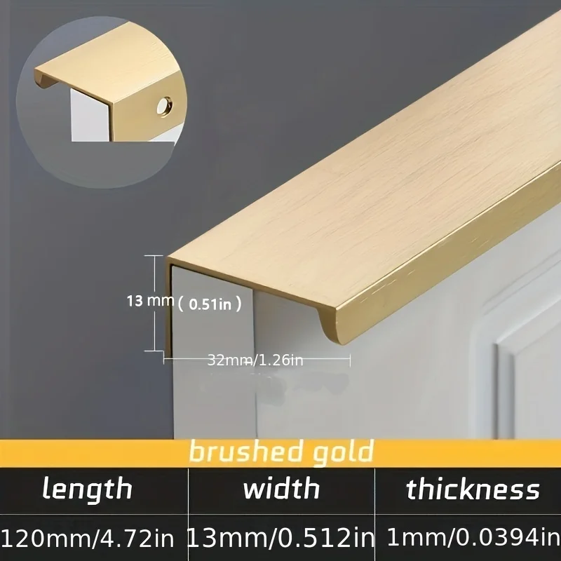 Tiradores Ocultos para Puertas - Furniture Hardware Brass reseña y precio