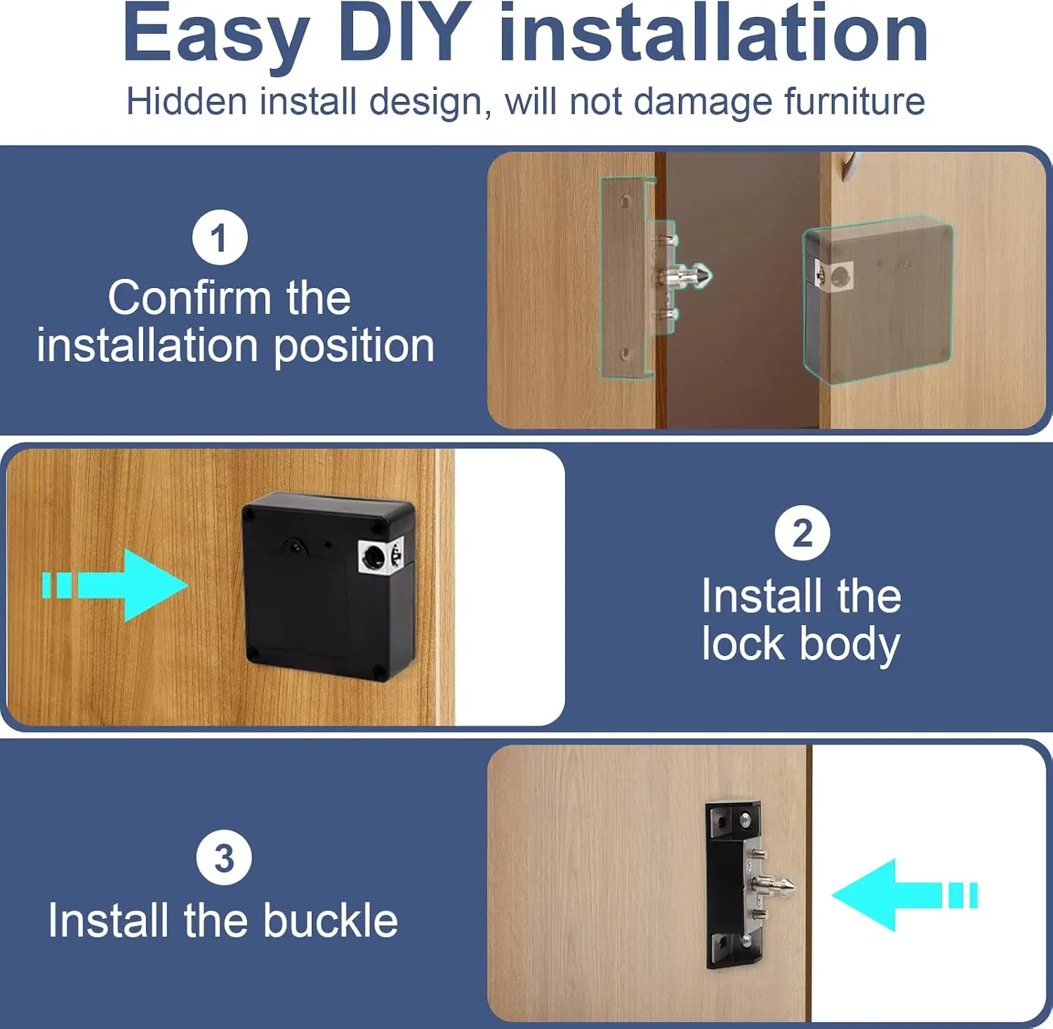Cerradura electrónica intelige - Furniture Hardware Bolts reseña y precio