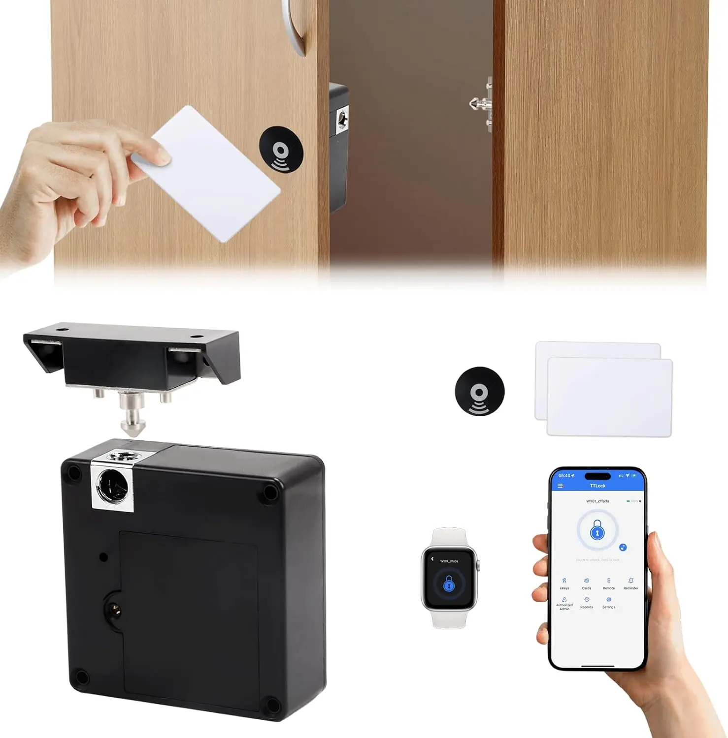 Cerradura electrónica intelige - Furniture Hardware Bolts reseña y precio