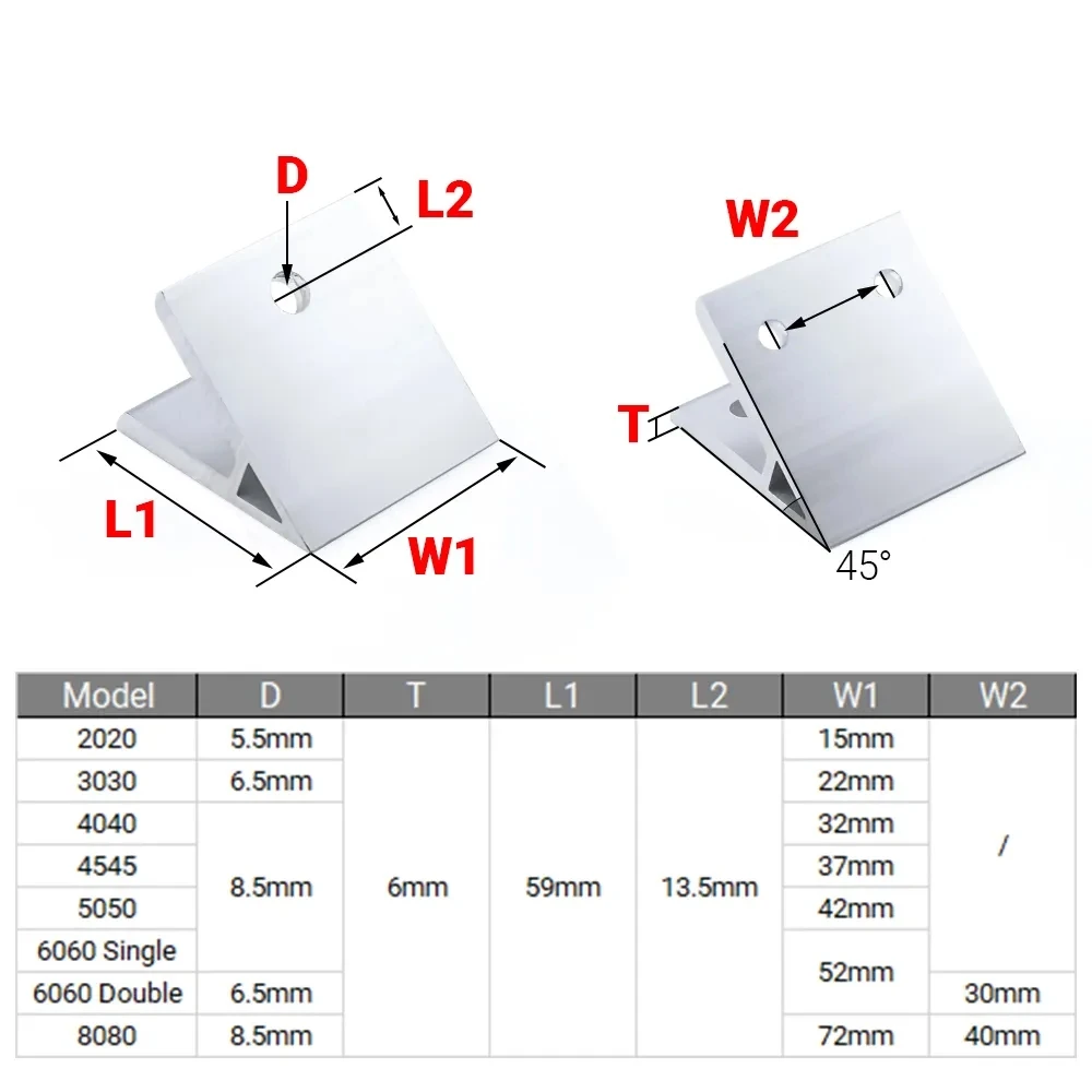 4 Uds. Soporte de esquina de á - Joint Connector Bracket reseña y precio