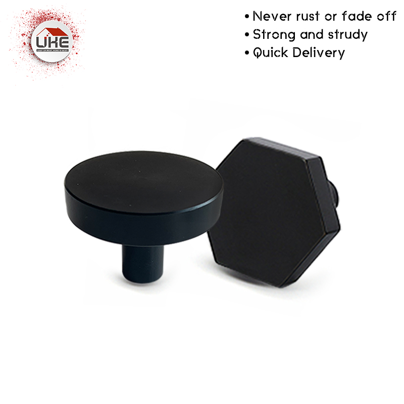 UKE-pomo de aluminio negro par - Restoration Hardware Furniture Used reseña y precio