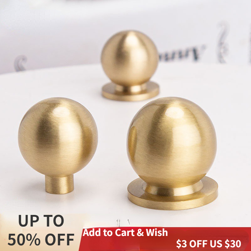 Tiradores Redondos de Latón Ma - Furniture Hardware Brass reseña y precio