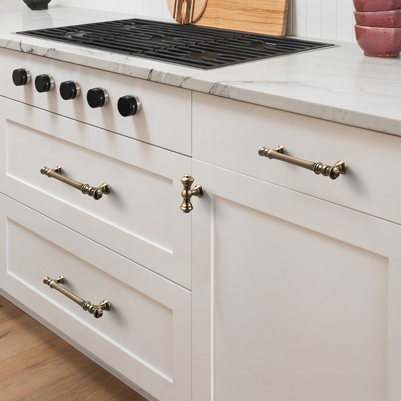 Tiradores de puertas de gabine - Vintage Furniture Hardware Pulls reseña y precio