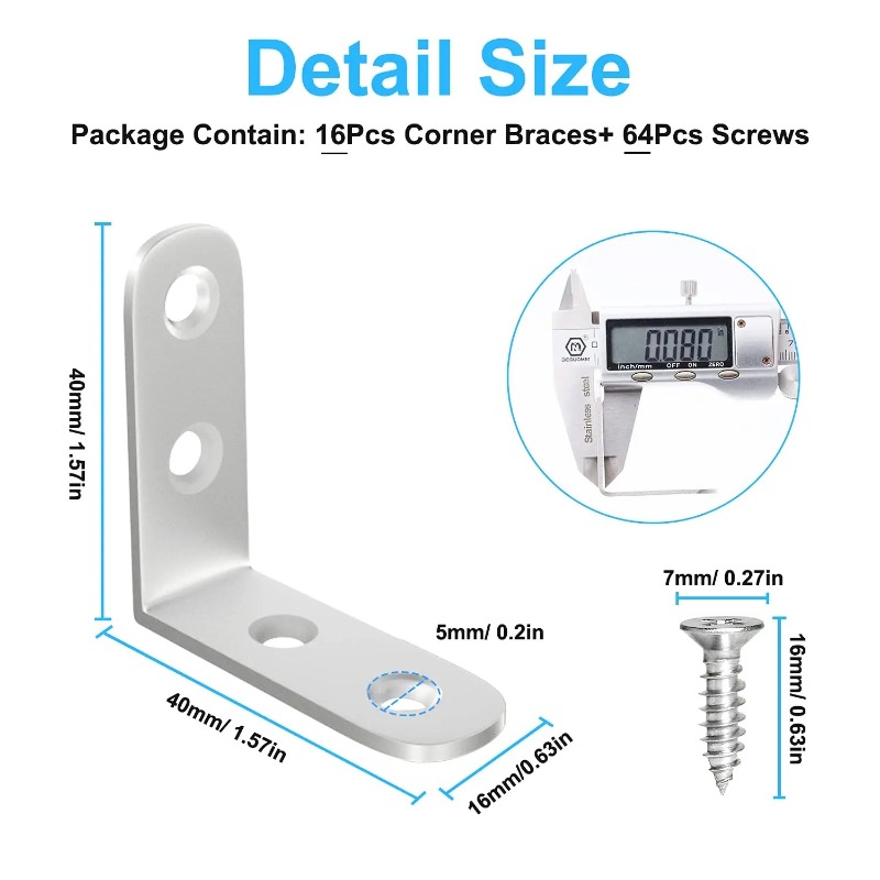10 piezas de soportes en L de  - Joint Connector Bracket reseña y precio