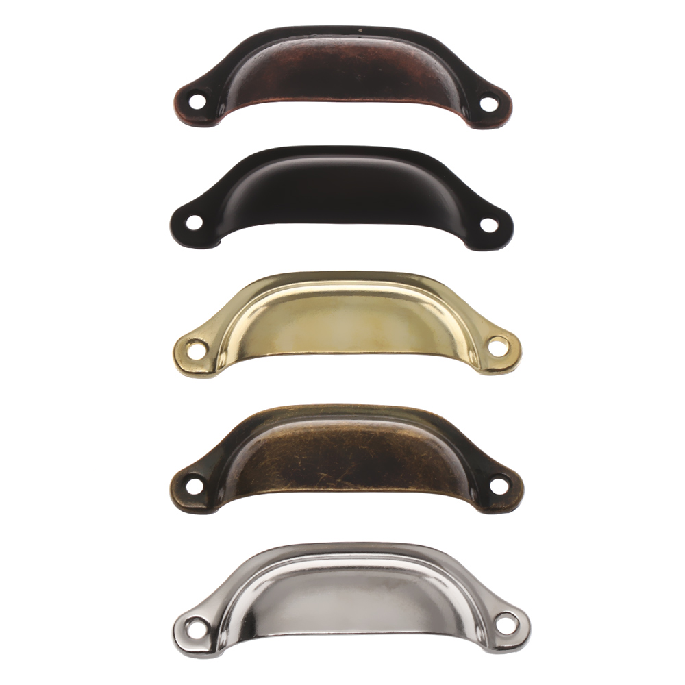 Tiradores de concha de latón a - Vintage Furniture Hardware Pulls reseña y precio